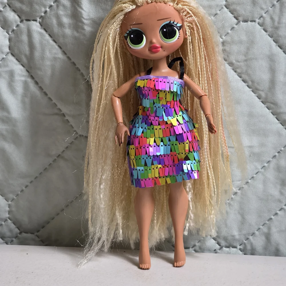 LOL Surprise OMG Series 1 Swag 10" Fashion Doll Loose No Box Blonde Dreads - Picture 3 of 9